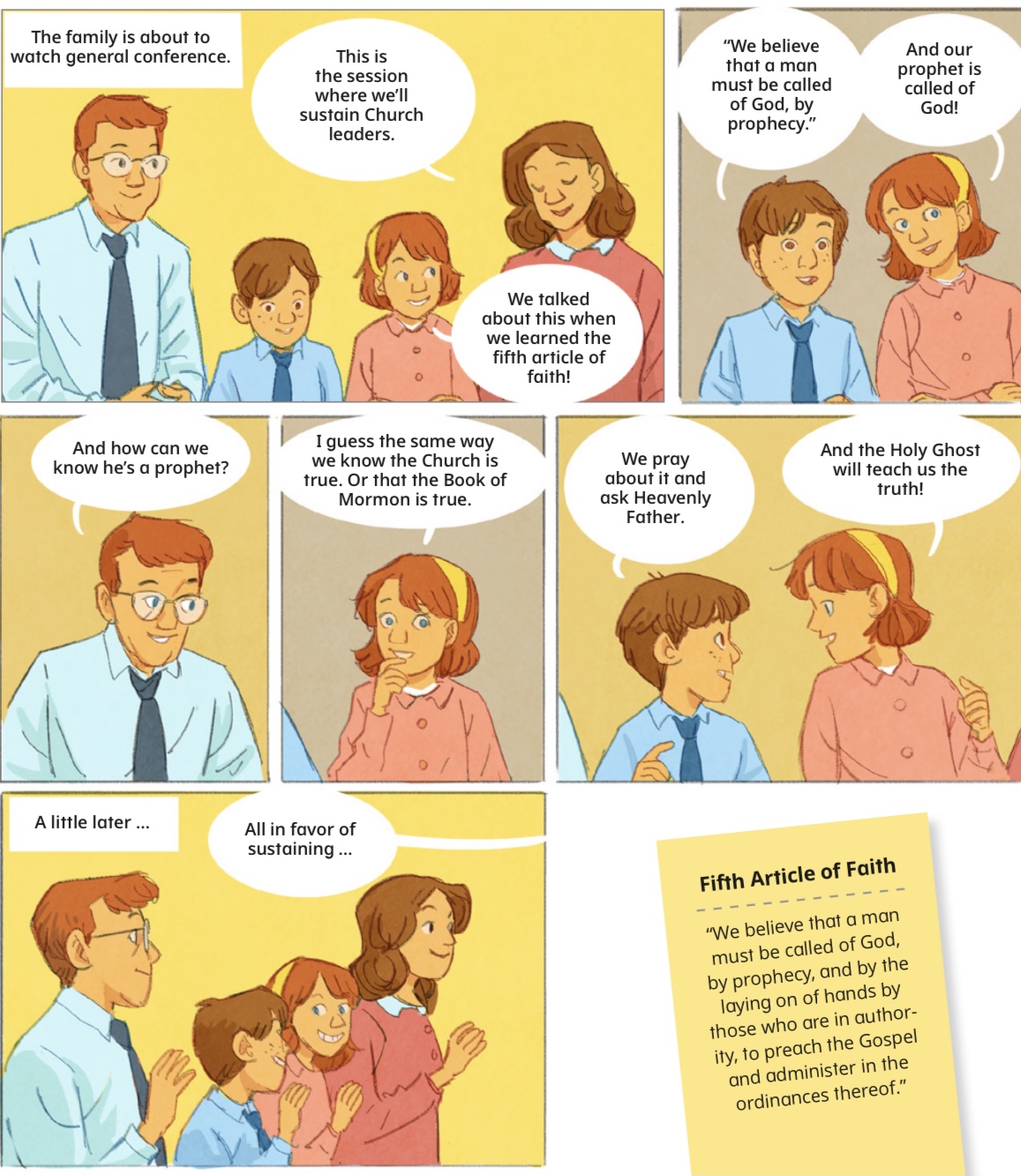 5th Article of Faith - Teaching Children the Gospel