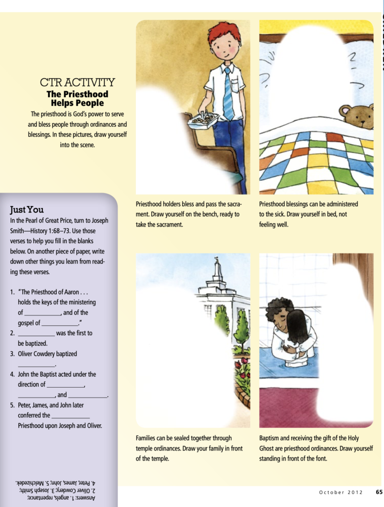 Priesthood Lesson Ideas Teaching Children the GospelTeaching